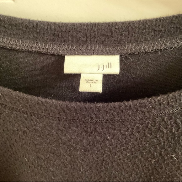 J. Jill Textured Tunic - Size Large - Black - Picture 6 of 9